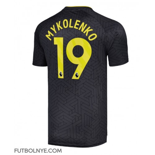 Camiseta Everton Vitaliy Mykolenko #19 Visitante Equipación 2024-25 manga corta